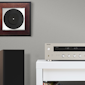 Onkyo TX 8470 MJJ and Klipsch RP 5000 F Beside Record Art 2000x2000