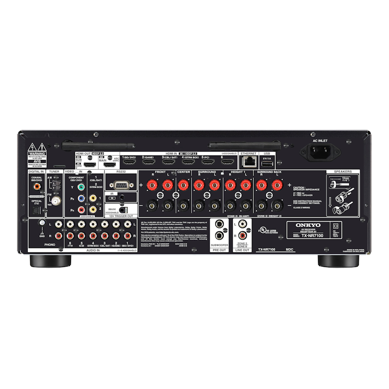 Onkyo TX NR7100 Rear